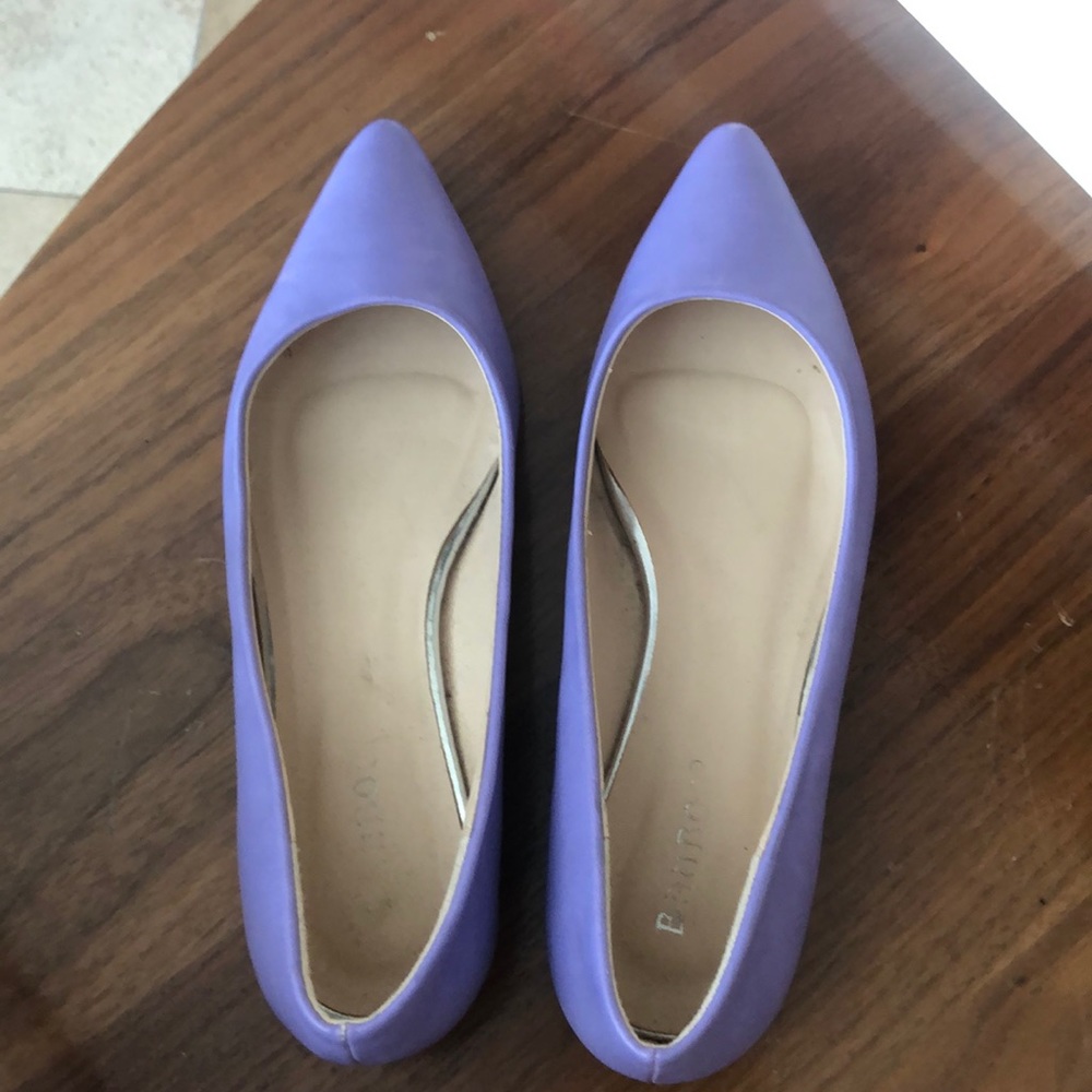 Lavender purple flats pointy toe 6 Bamboo